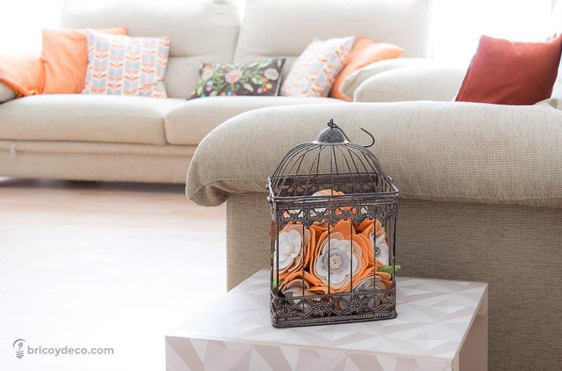 detalles DIY para renovar un salón pequeño