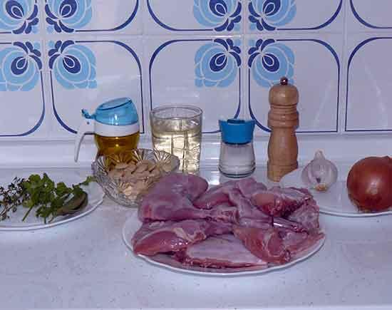 conejo en salsa