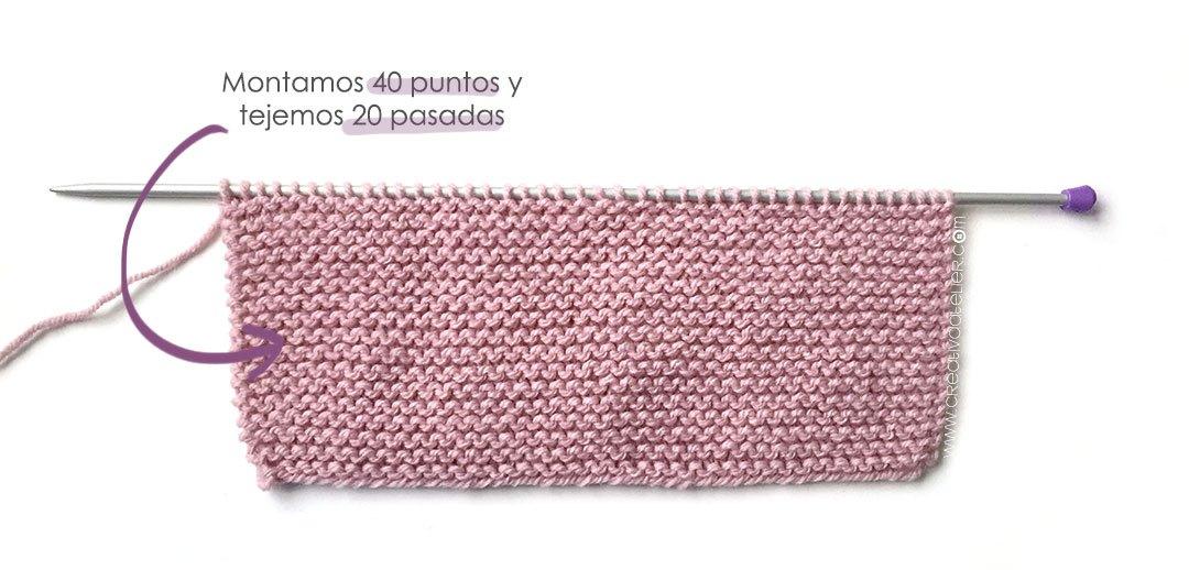 Capota de lana a punto bobo de bebé - PIxie - Tutorial y patrón