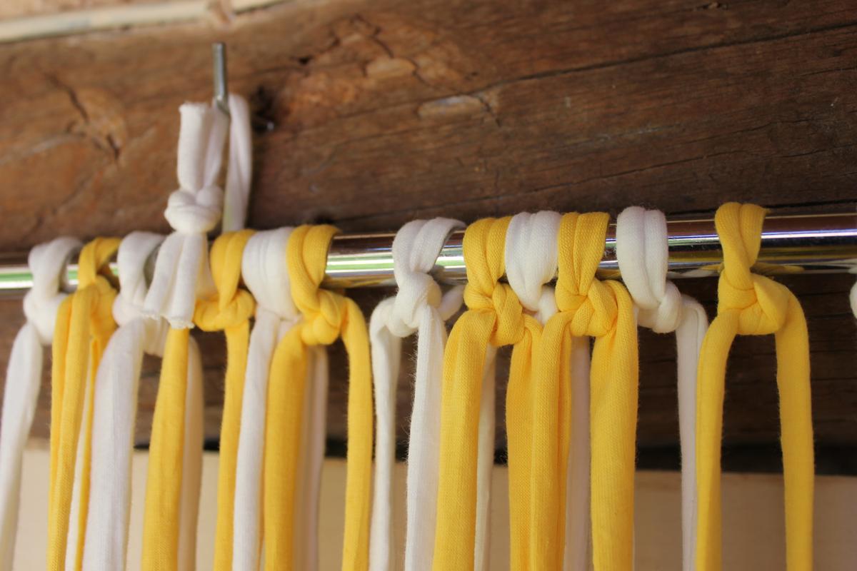 Tutorial para hacer una cortina de trapillo: Cortina de trapillo