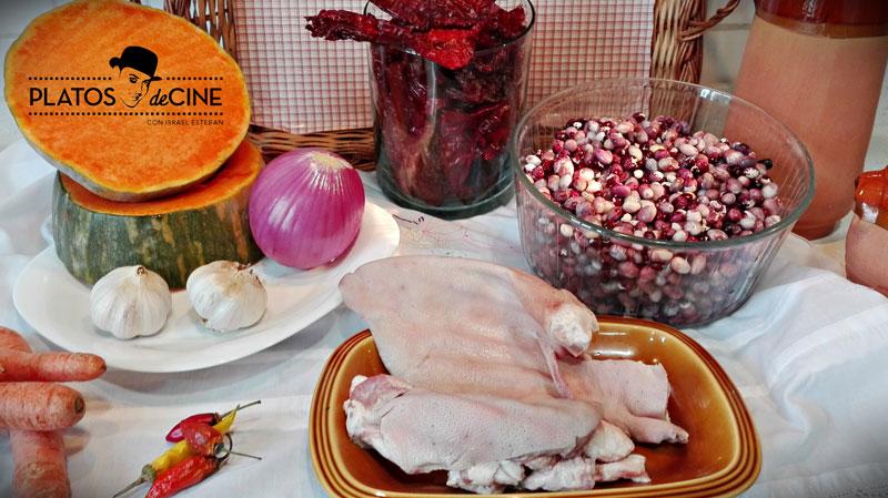 Receta caparrón rojo con oreja, legumbres