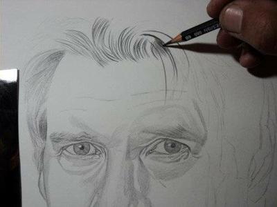 paso 2 para dibujar cabello de hombre