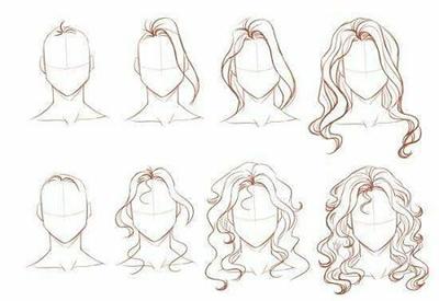 como aprender a dibujar cabello ondulado