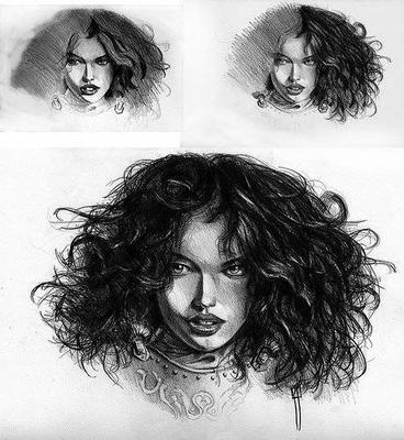 Cómo aprender a dibujar cabello a lápiz