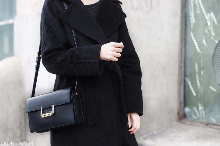 Trini |MaxMara Manuela coat Saint Laurent Lulu bag