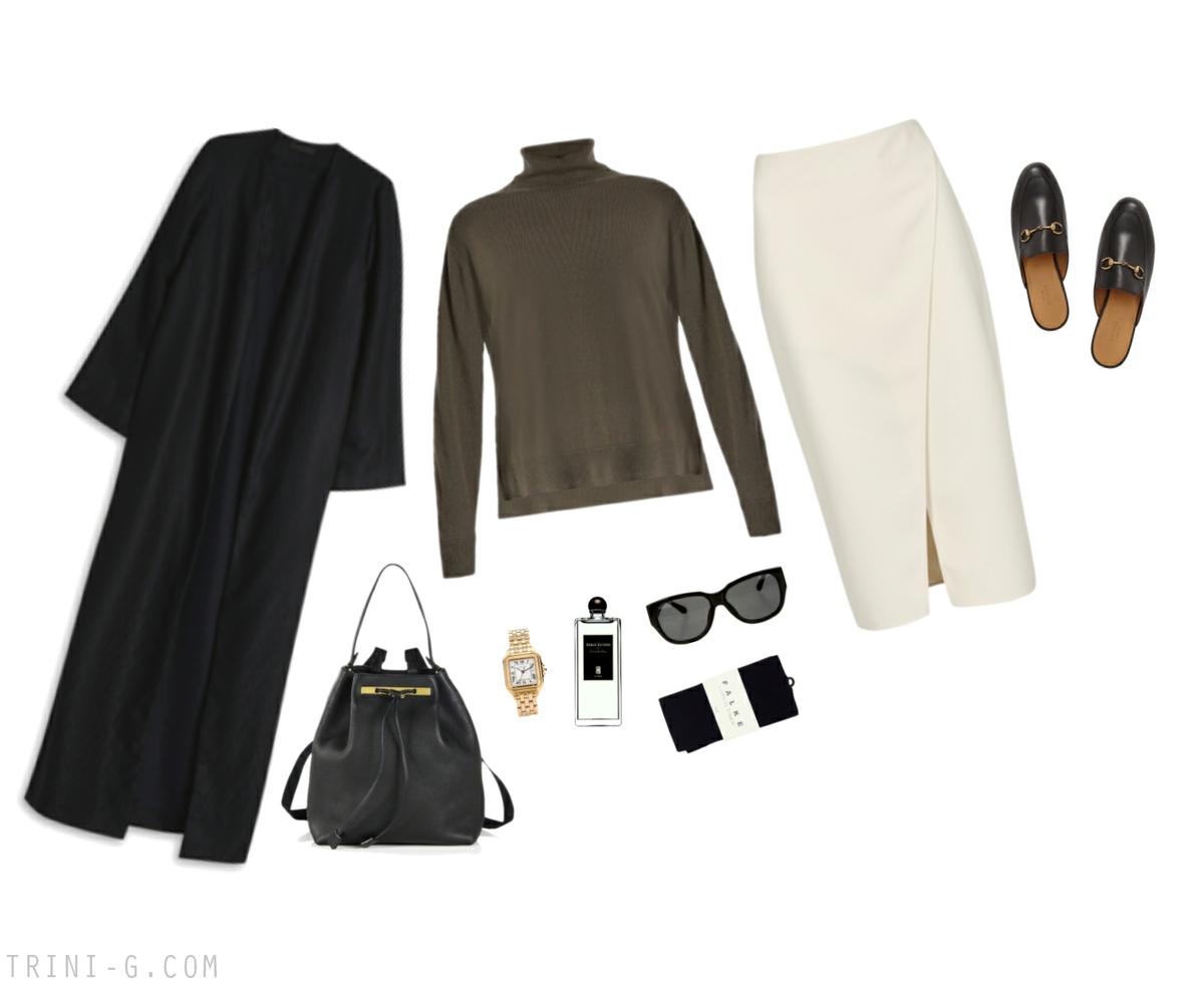 Trini |Acne Studios skirt The Row coat
