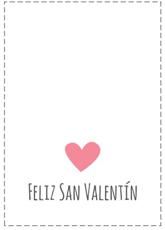 tarjetas Feliz San Valentin corazón rosa