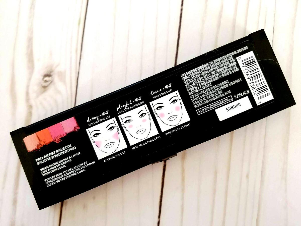 loreal infallible paints paleta de rubores
