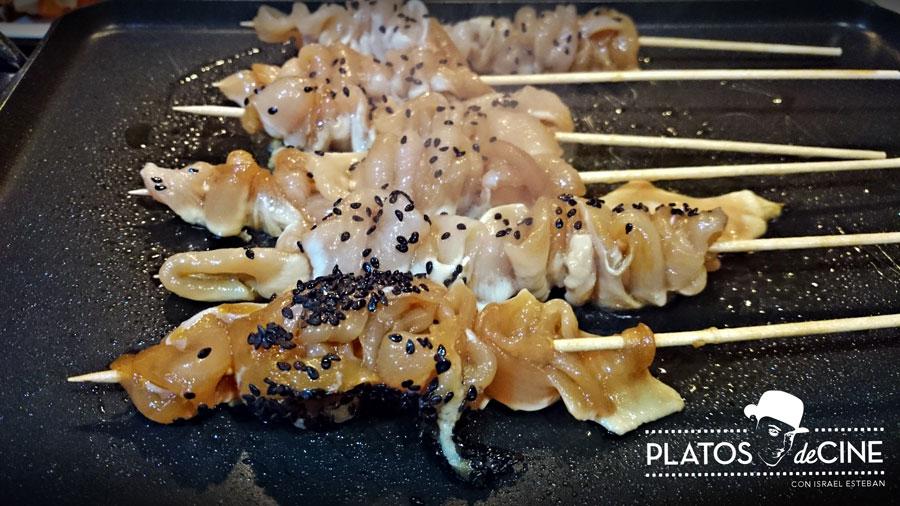 Receta con pollo y teriyaki