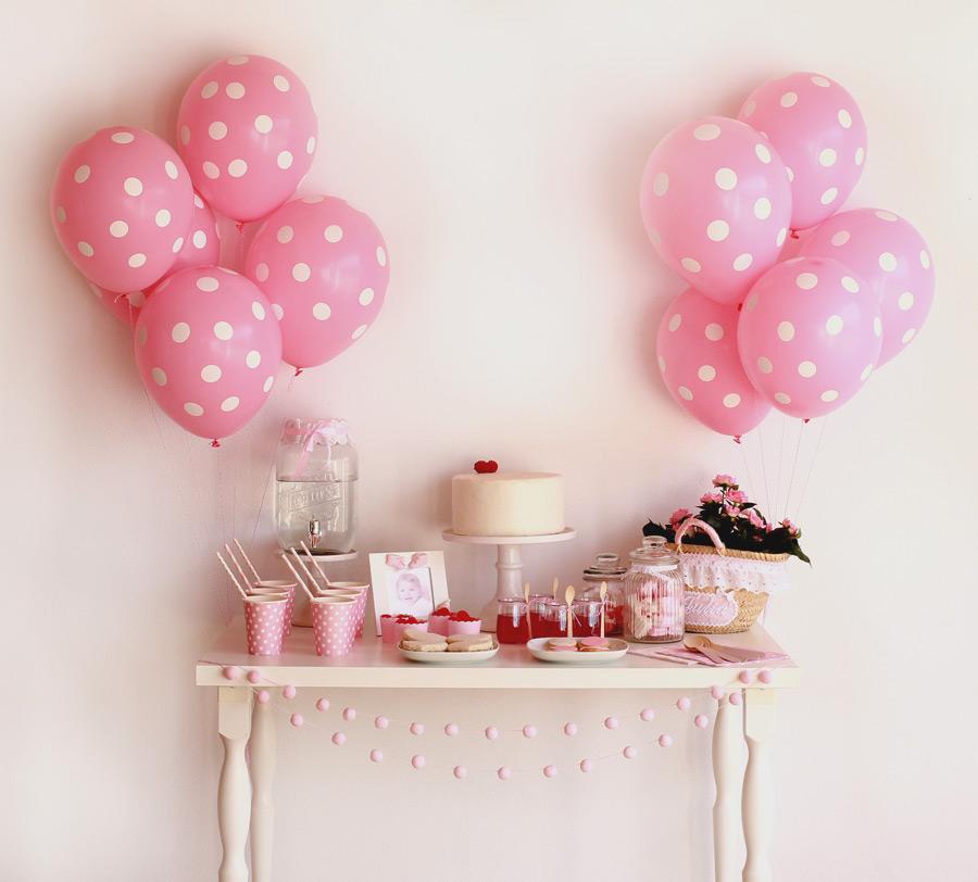 decoración fiesta niñas rosa