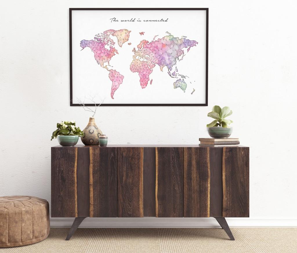 Decorar con Mapas MapamundiConected Geogragift