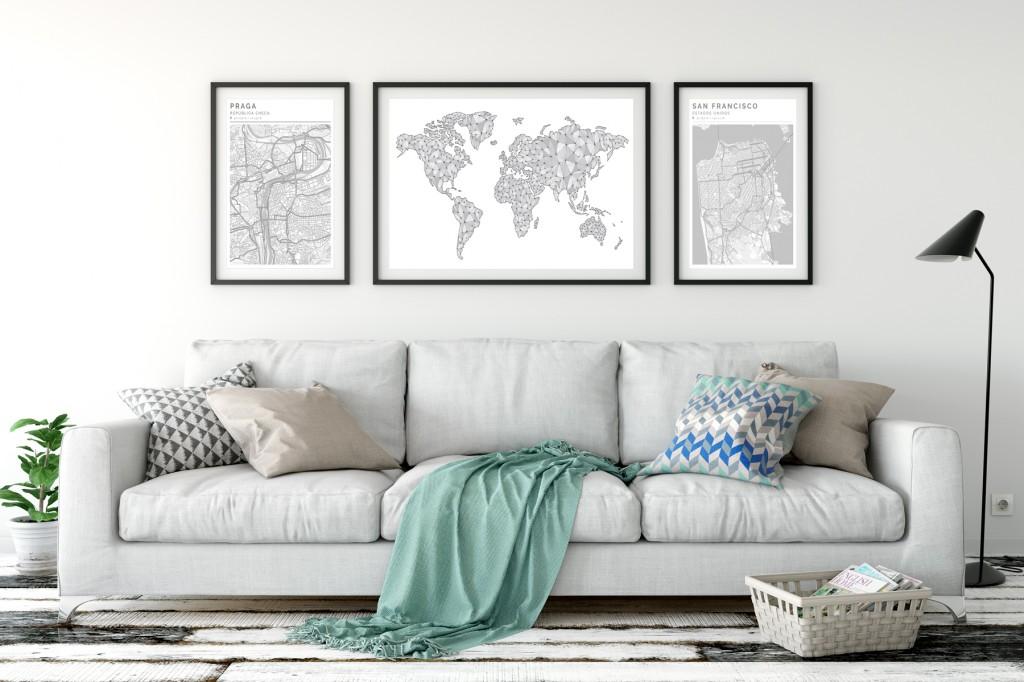 Decorar con Mapas DosClean&Mapamundi Geogragift