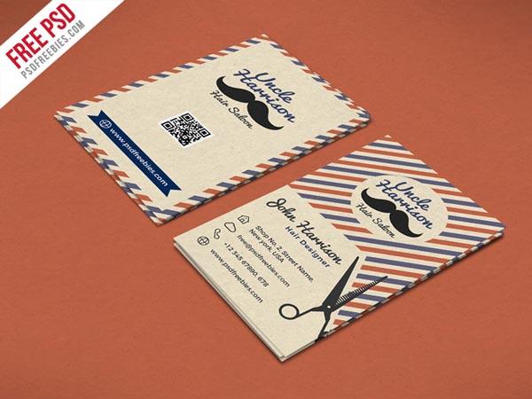 tarjeta de visita retro