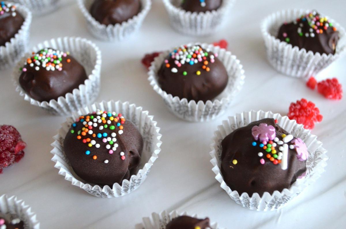 trufas de chocolate veganas