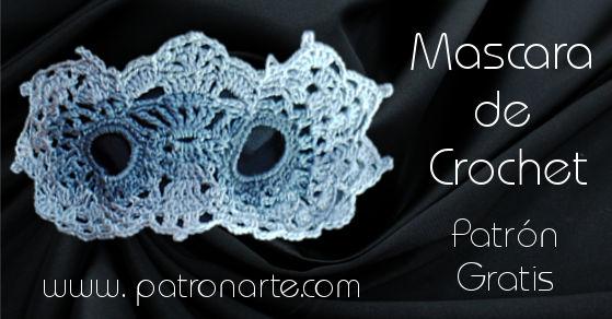 mascara de crochet patrón gratis