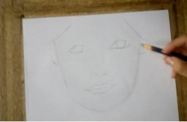 paso 1 para sombrear un rostro