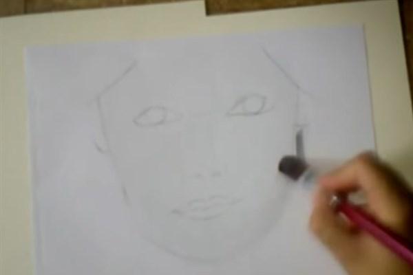 paso 2 para sombrear un rostro