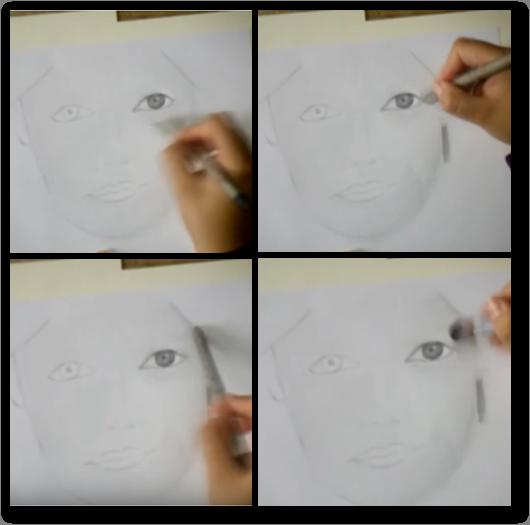 paso 3 para sombrear un rostro