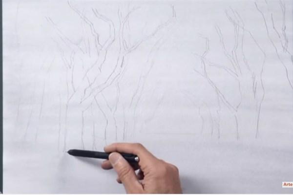 aprender a darle sombras a un paisaje 1