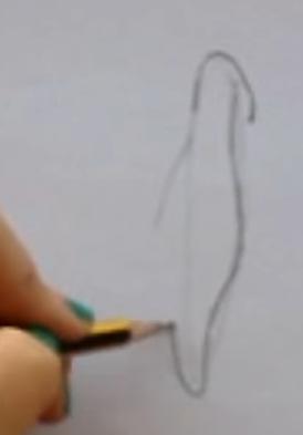 paso 3 para dibujar orejas de espalda