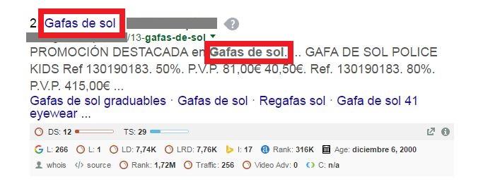 aparecer en la primera pagina de google