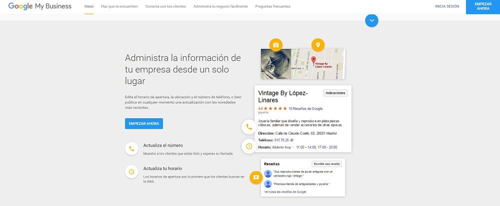 como aparecer en google maps y my business o google places