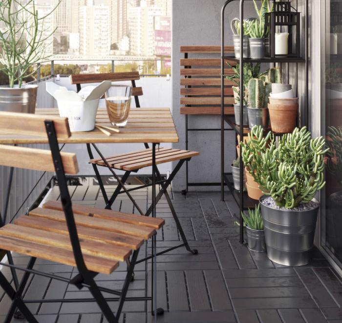 La decoración de la terraza será de IKEA