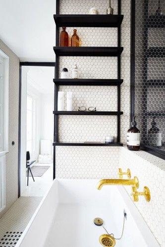 Tendencias en baños 2017 azulejos hexagonales