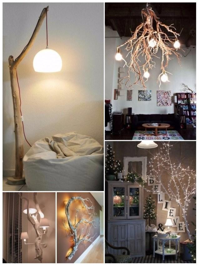 decorar con ramas secas diy