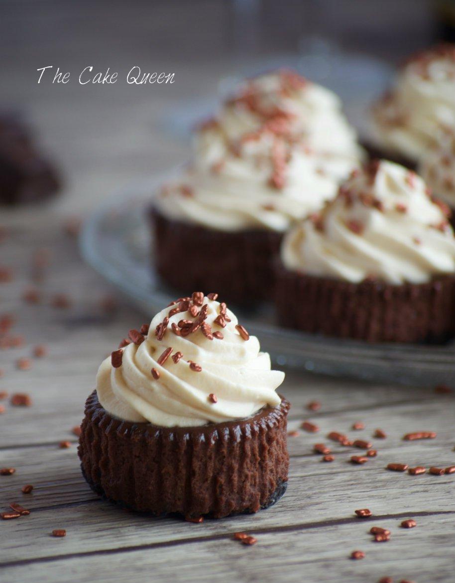 Especial de cheesecakes: mini cheesecake de chocolate y baileys