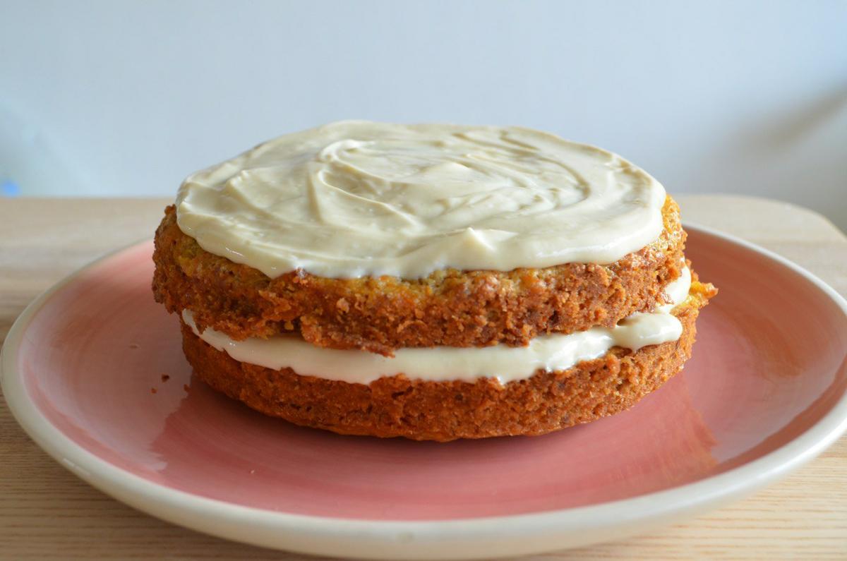 tarta de zanahoria vegana