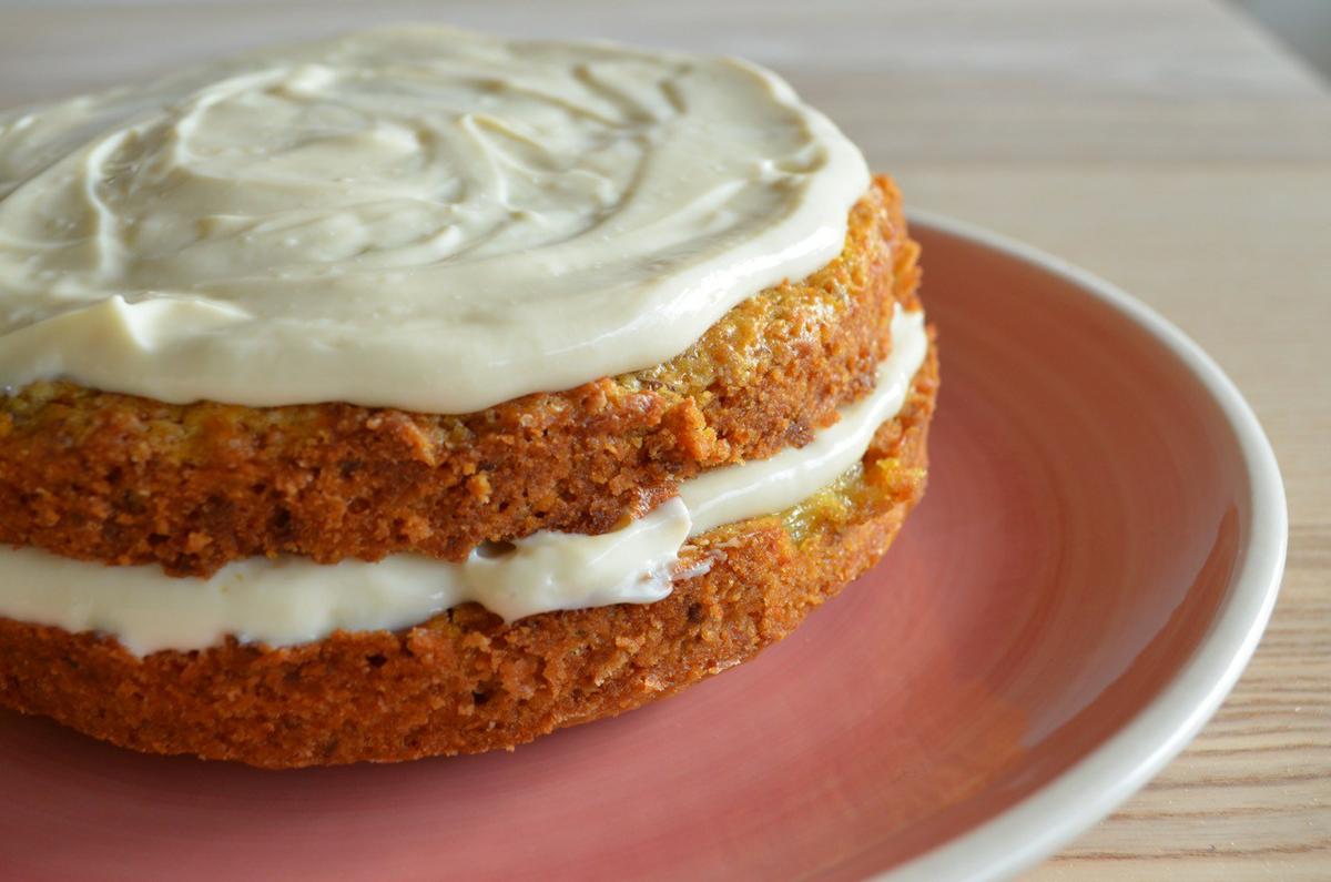 tarta de zanahoria vegana