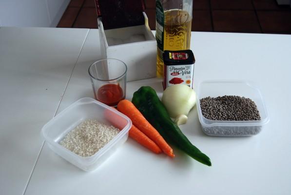 potaje-de-lentejas-con-arroz ingredientes