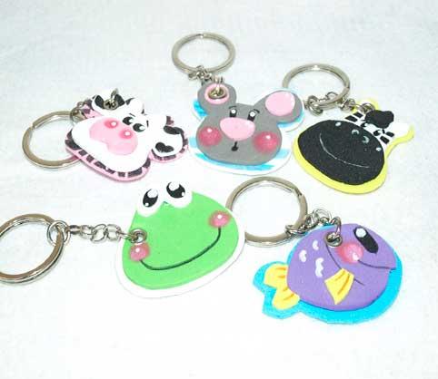 dia-del-padre-2017,llavero-animales-de-foami o goma eva