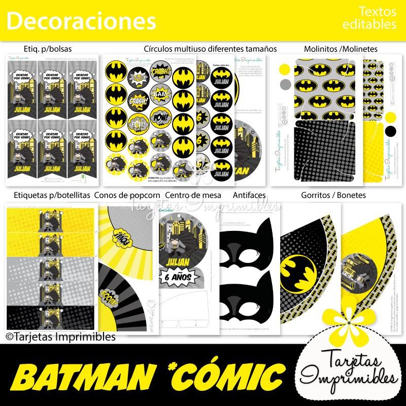 decoraciones-de-fiesta-superheroes-batman-comics