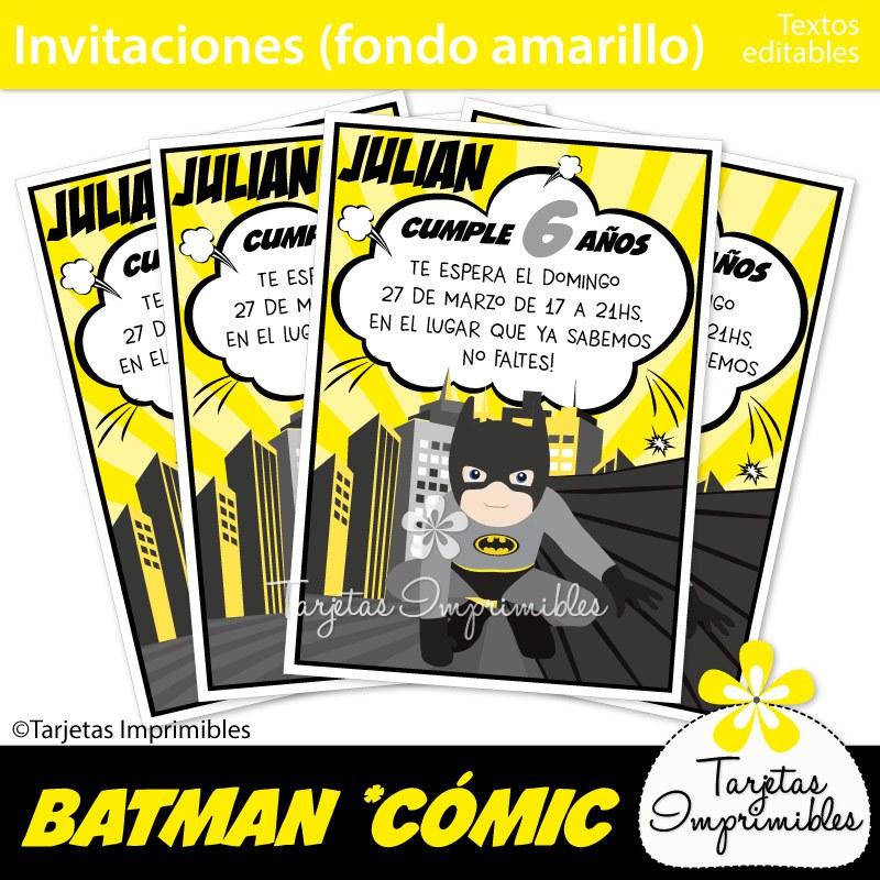 invitaciones-batman-superheroes-amarillo