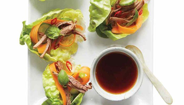 dieta de volumen de 3000 calorias thai de ternera con enrollado de lechuga