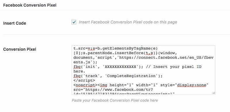 pixel de conversion