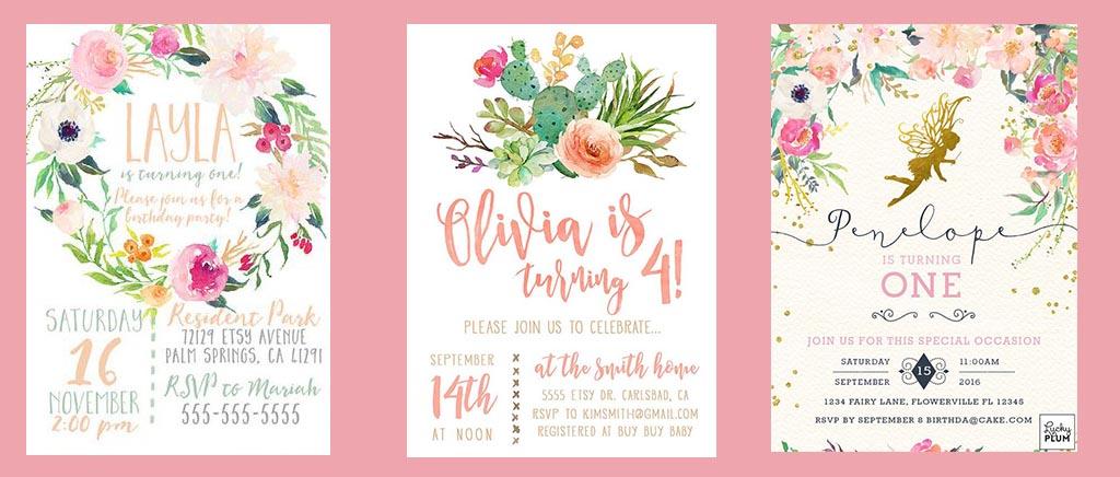 invitaciones para un cumpleaños de hadas