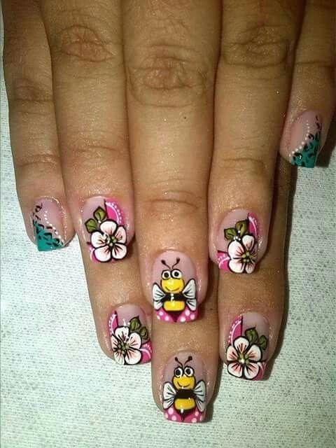 uñas decoradas de animales