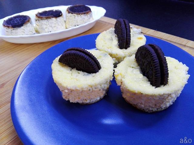 Cupcakes de Oreo cheesecake.