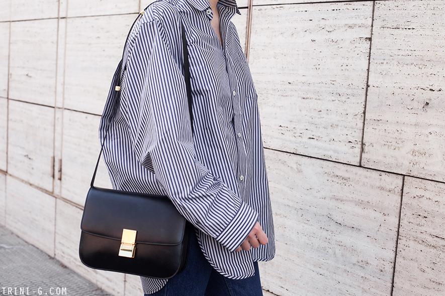 Trini |Balenciaga oversized shirt Céline box bag