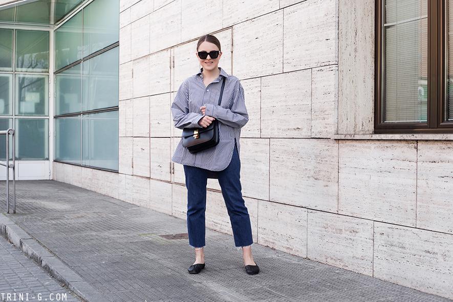 Trini |Balenciaga oversized shirt Céline box bag
