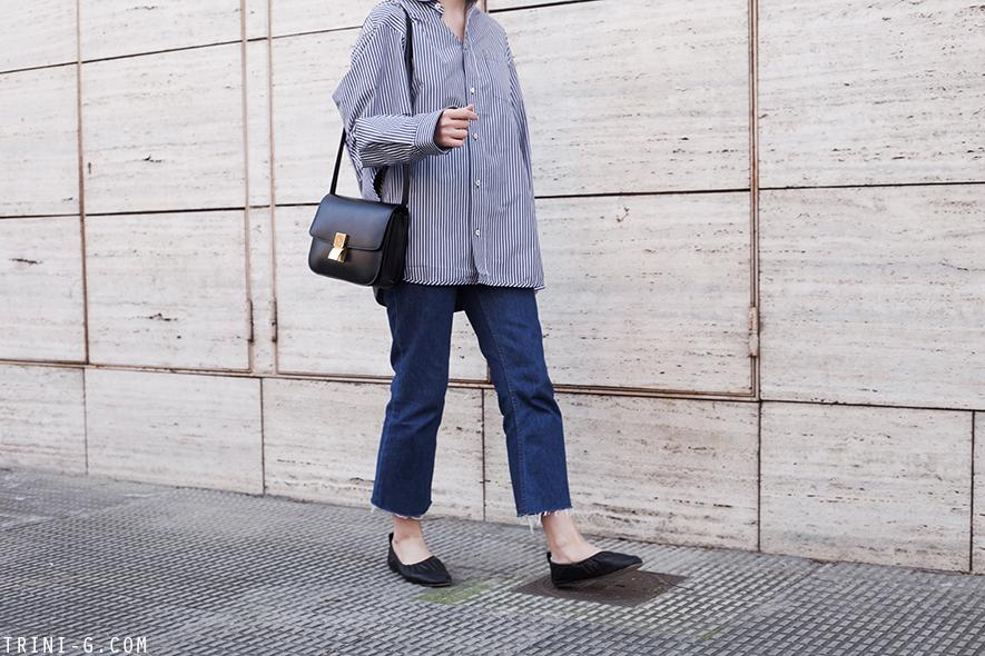 Trini |Balenciaga oversized shirt Céline box bag