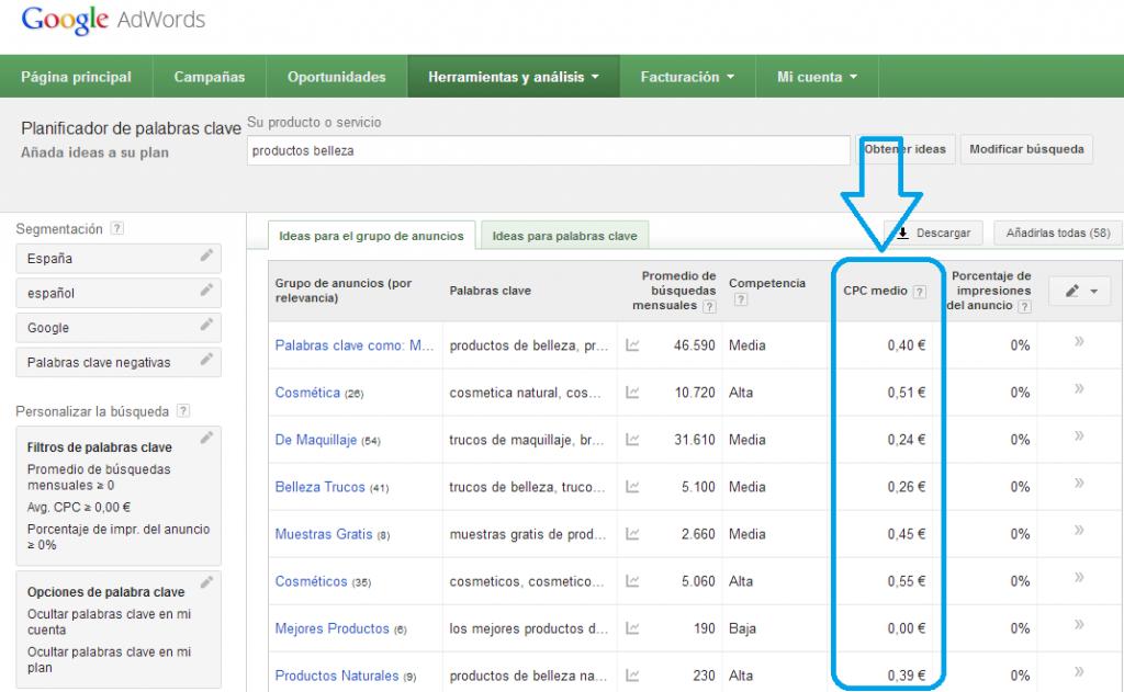 productos de belleza