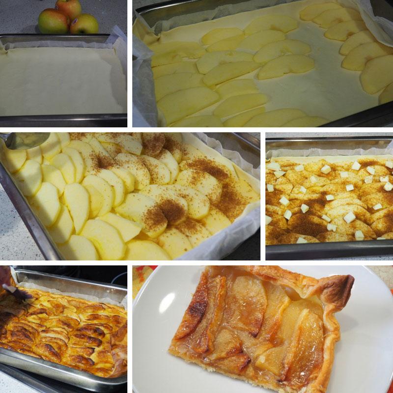 receta hojaldre de manzana