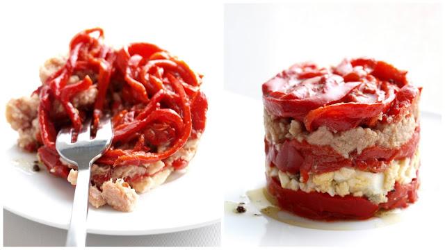 ensalada de pimientos del piquillo