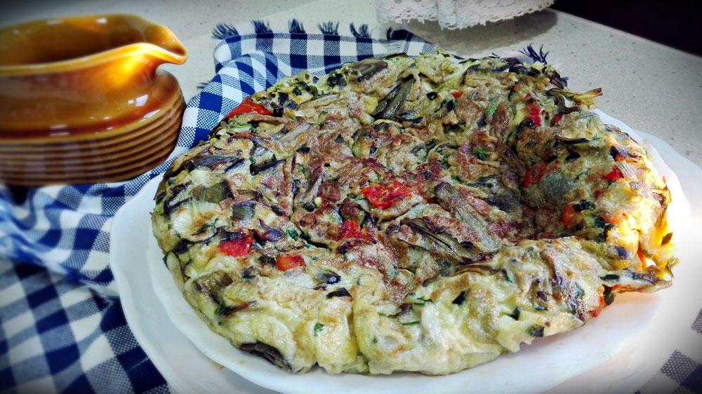 Receta tortilla alcachofas
