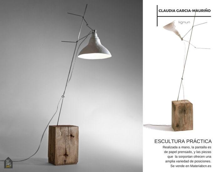 Una escultura que también es lámpara de lectura: Lignun de Claudia Garcia