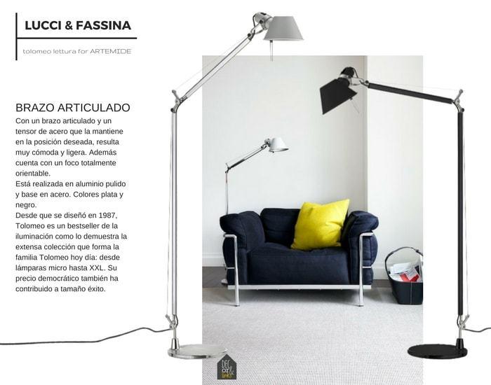 El bestseller de las lámparas de lectura, la Tolomeo de Artemide